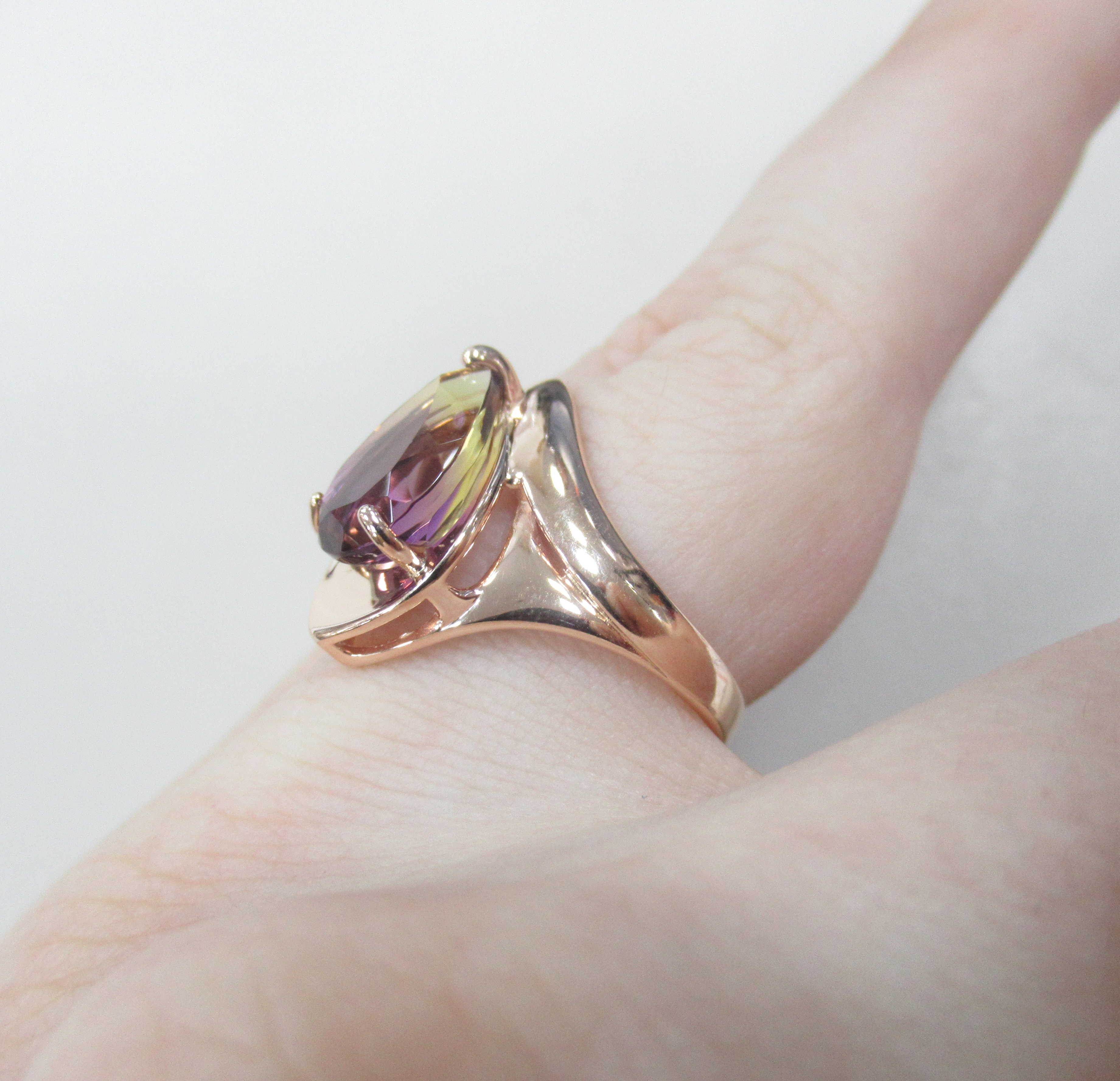 Серебряное кольцо с аметрином